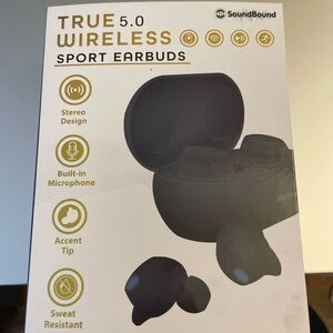 Brand New Wireless Sport Earbuds - Black